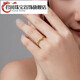 Jun Min Lao Phoenix 999 gold flower ring women's ring opening adjustable tail ring hand decoration imitation gold birthday gift design