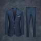 Guillaume de Mons Australian wool suit suit men's blue groom's knot wedding business light formal wear professional high-end suit three-piece suit blue top + pants 44 Please note the size of the pants