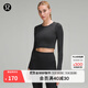 Lululemon丨Ebb to Street women's sports long-sleeved T-shirt LW3DZNS black XXS /2