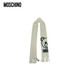 MOSCHINO scarf for women bear pattern scarf Christmas gift for girlfriend beige
