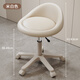 He Jiagong's new Internet celebrity makeup chair, dressing table stool, girls' bedroom makeup stool, light luxury manicure chair, lifting pulley, promotional model, off-white + off-white legs, rotating lifting