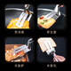 Jidu 304 stainless steel steak special clips thickened household food fried steak shovel bread barbecue meat clips