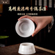 Dianyue Bingzhong Kung Fu Tea Set High-end Uncut Jade White Porcelain Covered Bowl Tea Maker Full Set Office Tea Cup Souvenir Uncut White Tea Set (Gift Box)