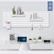 Perforated board storage rack without punching the same style wall hanging kitchen pendant study desk storage artifact bedroom neat package 2 boards + 20 hooks + 2 shallow plates + 2 deep plates 2 layers 56*28*1.5cm