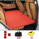 Car rear seat folding bed, sedan SUV rear sleeping mat, travel mattress, infant and child car sleeping device, thickened red car bed