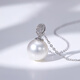 Luxurious Pearl 18K Gold Nanyang Australian White Seawater Pearl Pendant Extremely Bright Seawater Pearl Necklace 11.0MM-11.5MM