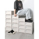 Japan's unprinted thickened shoe box storage box solid color drawer-type dust-proof shoe plastic shoe box shoe cabinet simple shoe 1*1*1cm 6 pieces 245x306x131cm 24.5 pieces
