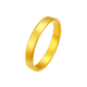 Jin Zhifu wide version plain gold ring for men and women, solid gold ring for husband and wife as a Valentine's Day gift for men and women, 11 rings, about 3.9 grams (refund more or make up less)
