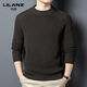 Lilang Men's Round Neck Wool Sweater Winter Thickened Warm Sweater Middle-aged Fashion Versatile 500g Thick Woolen Needle Denim Lan Thickened 4XL (190)