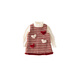 G.duck girls skirt autumn and winter small fragrance children's dress suit winter plus velvet New Year clothes baby girl one-year-old dress red two-piece set 140 recommended 130-140cm7-8 years old