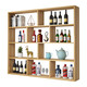 Zhong Zhanggui simple modern wine rack wine cabinet wall-mounted restaurant hotel wall-mounted wine rack creative multi-layer storage rack 120 long x 100 high x 15 deep three-layer teak color