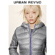 UR new winter women's futuristic quilted zipper down jacket UYL150051+ dark gray S