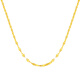 China Gold 18K Gold Necklace Women's Foot Gold Chain Pendant Clavicle Chain Jewelry Birthday Gift Girlfriend Wife Wedding Anniversary 18K Lip Chain Jingsuda