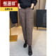 Hengyuanxiang exports the last single lightweight down cotton trousers for women, windproof and warm, casual splicing, fashionable and versatile boot pants 2 0 6 5 #coffee 1 high quality carefully selected XL suitable for 110-125 Jin Jin is equal to 0.5 kg