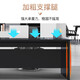 Desk boss desk simple modern manager desk and chair combination single office executive desk with cabinet furniture 180*80cm + side cabinet gray oak