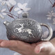 Li Cuixing 999 pure silver teapot sterling silver tea set handmade silver teapot Zhuilu about 298g 350ml (only 1 left)
