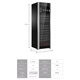Haier 370 liter sommelier red wine cabinet air-cooled smart large screen 125 bottles office collection constant temperature and humidity wine storage intelligent identification wifi display cabinet 125 bottles wifi sommelier wine cabinet 370L