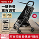Hot Leopard lightweight pocket stroller can sit and lie down, 1-6 years old stroller, one-click folding stroller, T1 upgraded model, knight black, can sit and half lie down