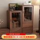 Yusenyi full solid wood wine cabinet living room standing cabinet floor-standing single door sideboard simple home TV side cabinet wall storage solid wood color length 50 deep 35 high 120 single door