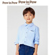 PawinPaw Shopping Mall Bear Children's Clothing 25th Spring and Autumn New Boys' Shirt Pure Cotton Blue Blue/50 110