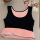 New thermal vest for women, velvet and thickened autumn coat for inner wear, autumn and winter slim fit bottoming vest top, skin color, 1 piece, 1398, warm, one size fits all, 80-135Jin Jin is equal to 0.5 kg