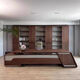 Suyu New Chinese Style Desk Solid Wood Boss Desk Simple Modern Chairman Executive Desk Walnut President Desk Computer Desk Customized Size and Color Please Contact Customer Service