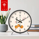 Polaris pendulum table clock, new Chinese style table clock, home use, living room silent desk clock, ornaments, desktop clock, pendulum clock, Polaris Constellation Clock 005 black, ordinary movement, 10 inches in diameter, 25 cm