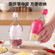 MBVM German manual garlic puller multi-functional chopper cooking machine household mini seasoning garlic pounding garlic minced garlic minced garlic round rose red garlic minced minced artifact hand shake without splashing