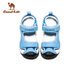 Camel (CAMEL) children's sandals summer outdoor sports beach sandals Baotou anti-kick breathable middle and large children boys and girls blue 37