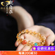GONMCEAN Brazilian Natural Citrine Bracelet Zodiac Year Buddha Bead Bracelet South Red Jewelry Women's Gift
