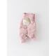 Nanny Goose KIDS Baby Overalls Winter 2025 New Cute Korean Version Sweet Cartoon Baby Girl Climbing Down Jacket Set Warm Pink Single Pants 73 cm