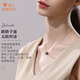 Feng Xia Jiu Zi Li Huo Purple Edison Passepartout Pearl Necklace Pendant S925 Silver Chain Commuting Versatile Necklace 10-11m