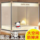 Fantasy bed mosquito net 1.5m 1.8m bed 2m yurt household anti-fall children's fence summer anti-mosquito return bed sheet gauze style silver gray three-door 1.5*1.9m paint bracket