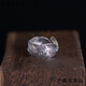 Flash engraved old Phoenix Japanese and Korean style 9999 pure silver handmade couple open ring tail ring middle index finger jewelry trendy and fashionable feather ring (white and silver) same style as Lao Fengxiang