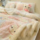 Fantasy Cute Cat Milk and Lamb Velvet Blanket 2025 New Girly Heart Sofa Blanket Thickened Warm Sheet Cover Blanket Kaca Paradise Milk Velvet + Lamb Velvet Cat-like Feel 70x100cm Napping Children's Blanket