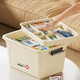 Large medicine box with lid for household clothes, toys, snacks, books, portable storage box, large capacity plastic organizing box 33*23.5*18.5cm medium layered medicine box