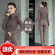 YUNTH brand yoga clothes for women 2025 new autumn and winter Pilates training clothes quick-drying high-looking fitness morning running cocoa color coat two-piece set S size recommended 80-95Jin Jin equals 0.5 kg