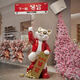 British opening gift lucky cat floor-standing ornaments for living room large decoration new store opening high-end gift giving crafts total height 130CM large red