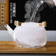 High borosilicate glass teapot kettle can be heated by electric ceramic stove teapot wooden handle kettle home office wooden handle kettle