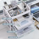 Yusenyi Desktop Storage Box Drawer-type Cosmetics Storage Box Large Organizing Skin Care Desktop Storage Organizing Rack (New Thickened Material Supreme Edition) Four Layers (New Thickened Material Supreme Edition) Four Layers