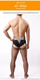 Couple's fun underwear men's body stockings one-piece hip-covering see-through men's sexy underwear sexy underwear thong black one size