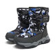 Autumn and winter plus velvet children's winter boots cold-proof cotton boots women's shoes snow boots thickened boys' boots cotton shoes warm snow shoes 9965 snow boots gray camouflage can be worn at minus 40 degrees 29