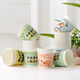 Wedding disposable paper cup thickened household water cup mouth cup office tea soy milk cup beverage ins style paper cup cartoon random pattern mix disposable model-color-100 pieces