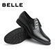 Belle Men's Shoes Business Formal Leather Shoes Casual Height Soft Sole Leather Shoes 10503AM3 Black - Single Liner 41