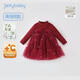 JELLYBABY 7A Antibacterial Autumn Girls Three-dimensional Bow Dress Children's Princess Dress New Year's Eve Clothing Outdoor Performance Clothes