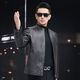 VBA first-layer sheepskin Haining genuine leather jacket men's new casual stand-up collar genuine leather jacket slim autumn coat black M M95-105Jin Jin equals 0.5 kg