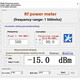 RF power meter Power meter V1.0 500Mhz -80 10 dBm can set the RF power attenuation value RF-Power8000