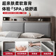Bed 1.5mx2m solid wood bed rental room modern simple double bed oak gray single bed 1.8*2m