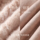 Sancai 2025 winter new warm pink fur coat eco-friendly fur loose short long sleeve lapel M