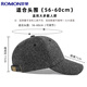 Romon baseball cap autumn and winter wool hat men's duck tongue thickened warm and windproof gift for the elderly and father